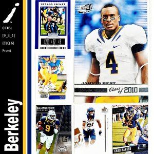 Cal Berkeley Bears 6 Card Lot - CFTBL [9_3_1]